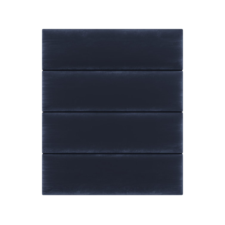 Vant Panels Velvet Wall Paneling in Navy Wayfair